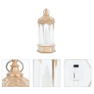 Candle Holders Operated Lantern Vintage Christmas Decorations Indoor Room Light Moroccan Lamp