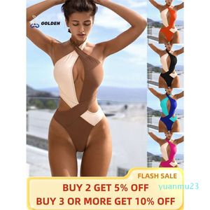 Lu Align Woman bikini crossover Women's swimsuit one-piece Colorblocked sets Swimwear hot swimsuits summer suit swim Beach Outing woman Lemon Lady Gry Sports Girls