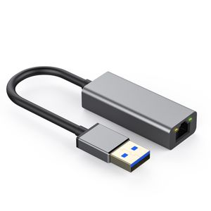 Alumínio USB 3.0 para adaptador Ethernet USB Ethernet RJ45 Adaptador