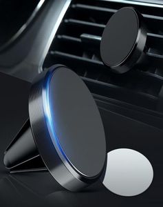 Magnet Car Air Вентиляционное вентиляционное вентиляционное отверстие пластин Metal Universal Smartphone Clip Holder для iPhone 11 Pro Max Samsung Galaxy S10 Примечание 10 PLU7494330