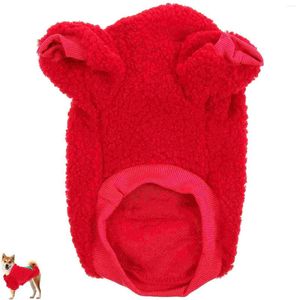 Hundklädkläder Julskjorta Bekväm valpkläder Xmas Party Pet Fleece Costume