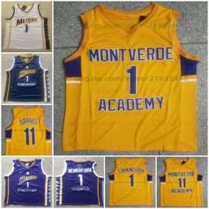 Montverde Academ Basketball 1 Cade Cunningham 11 Scott Barnes Mens All Stitched Jerseys High School Trikot