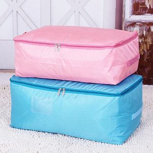 Storage Bags Modern Simple Style Solid Color Quilt Clothes Bag Large Capacity Oxford Cloth Luggage Packing Home Closet Organizer