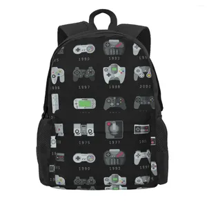 Backpack Geek Gaming Controllers Backpacks Meninos meninas bookbag estudantes bolsas escolares desenho animado crianças mochila laptop bolsa de ombro