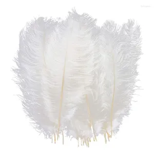 Dekorativa blommor 20st Natural Ostrich Feather Bulk 12-14 tum för Vase Home Decor Wedding