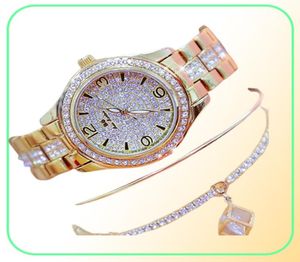 Woman Watches Designer Gold Luxury Brand Stylish Diamond Female Owatch Ladies Orologi Montre Femme 2105271944612