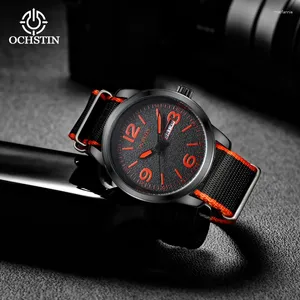 Wristwatches Ochstin Model 2024 Sports Street Innovative Creative Nylon Series wielofunkcyjny Kwarc Ruch Kwarcowy Zegarek męski