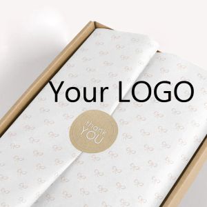 Papel personalizado elegante papel de embrulho em embalagem para suas embalagens e promoções de roupas