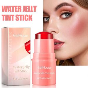 3in1 Cheek Lip Tinted Moistured Blush Stick Eyes Lighten Cream Water Jelly Tint Matte Contour Makeup 240327