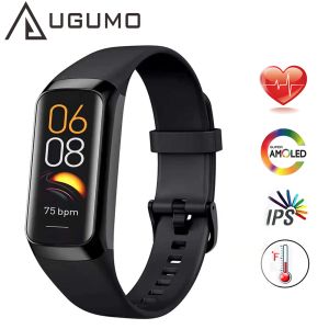 Braccialetti ugumo 2022 orologio intelligente uomo donna termometro monitoraggio cardiaco monitor smart bracciale smartwatch kids pk mi band5 6 7 pro