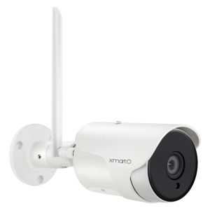 System XMarto 5MP Ultra HDワイヤレスセキュリティカメラ、Twoway Audio、Nightivision、AI Humanoid Motion Detection
