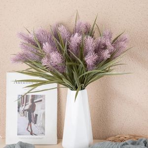 Dekorative Blumen Modestil Schwanzgrasstrauß Lavendel Künstliche Blume Hochzeit Home Dekoration Eine Fälschung