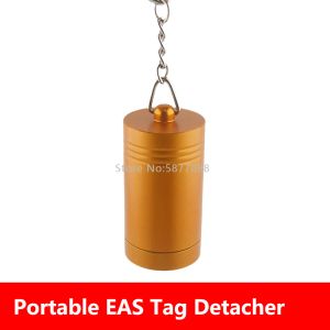 System Portable EAS Security Tag Remover Detacher Magnet Alarmkläder Lockpick Klädgolfetikett för stormarknad Antitheft Gold