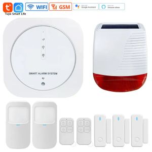 Kits Tuya Wireless Alarm System GSM WiFi Smart Security Home G13 Host Voice Operation Prompt Scene Siren Door Sensor Alarm System