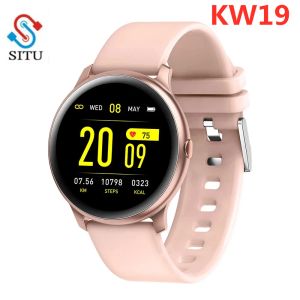 Watches KW19 Pro wommen smart watch full touch screen blood oxygen pressure sport smartwatch men tracker fitness for android IOS