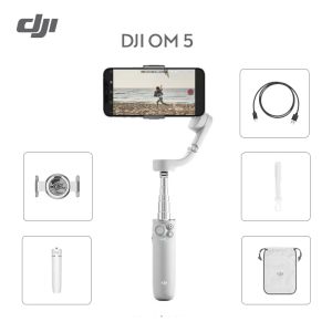 Monopods DJI Osmo Mobile 5 OM 5 Selfie Stick Bluetooth Stabilizer Phone Tripod Gimbal Cameras Quick Roll Intelligent Shooting Mode New