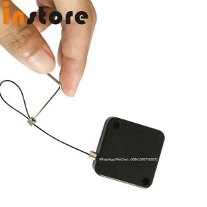 Lock 50 pcs high quality security steel cable retractable antitheft pull box recoil for mobile,glasses,ring,mobile phone