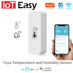 Kameras Tuya WiFi ZigBee Temperatur Feuchtigkeitssensor App Remote -Monitor für Smart Home var SmartLife Arbeit mit Alexa Google Assistent