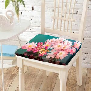 Poduszka Cherry Blossom Odgałęzienie Krzesło kwadratowe siedzenie wydzielenie oddychające krzesła podkładka do dorosłych sypialni dekoracja domu na zewnątrz
