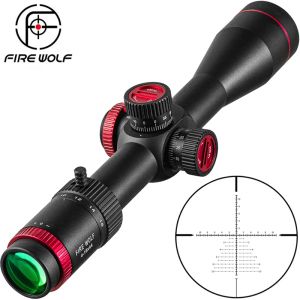 Optics Fire Wolf QZ 416x44 FFP Hunting Scope First Focal Plan Riflescopes Tactical Glass Etsed Reticle Optical Sights