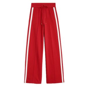 Elastisk midja Side Stripe Womens Casual Pants Högkvalitativa anpassade svettbyxor för vintersäsong OEM Low MOQ -tillverkare från BD