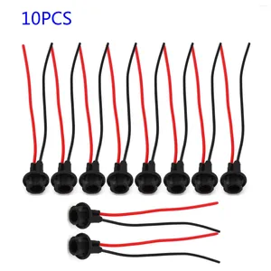 Sistema de iluminação 10pcs T10 Extensão do conector do soquete do carro Auto