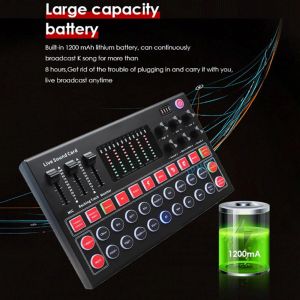 Microphones M9 Sound Card Extern USB Audio Interface Sound Card for Gaming Computer Live Broadcast