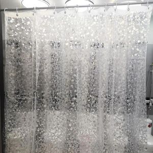 Cortinas de chuveiro cortina durável versátil liner odor odor sem instalação fácil textura 3D