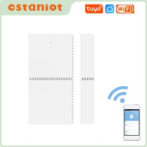 Detektor WiFi Wireless Door/Window Sensor Door Detectors Tuya Home Alarmtillbehör kompatibel med Alexa Google Home Smart Life App