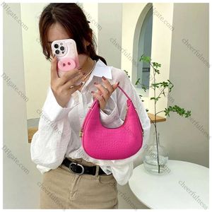 Kvinnor Luxury Underarm Bag Half Moon Justerbar band Hobo Bag Fashion Design Solid Color Pu Leather Shoulder Bags (8910) 1AS