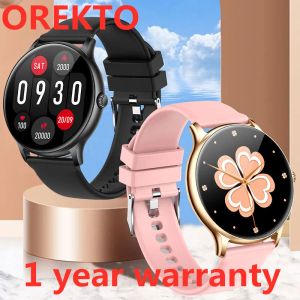 時計orekto new Smart Watch 2022 Bluetooth Calles Watches Men Adults women Fitness Bracelet Custom Watch Face Round Dial SmartWatch