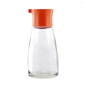 Garrafas de armazenamento dispensador de óleo vinagre portátil fácil limpo acessório acessório de cozinha condimento de condimento de vidro garrafa de soja durável molho de soja