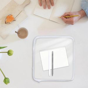 Aufbewahrungstaschen Reißverschlüsse Hartbeutel Toy Bag Tragbare klare Behälter Multifunktion transparentes Bleistiftkoffer für Zuhause