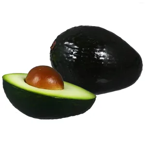 Party Decoration 2 PCS AVOCADO MODELL HOMEDECOR Education Plaything Fake Food Realistic Fruit Avocados Pu Artificial Fruits