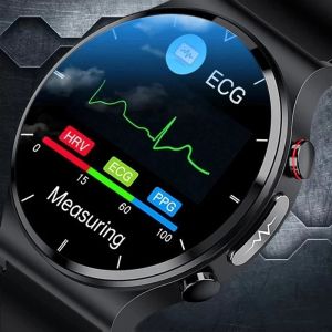 Relógios 2022 Novo ECG+PPG Health Smart Watch Men Freqüência cardíaca Rastreador de fitness Rastreador IP68 Smartwatch Smartspul