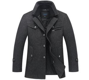 Kış Palto Erkekler Yeni Moda Çift Yakalı Rüzgar Yalıtım Kalma Yün Paltolar Erkek Kış Ceket Kalın Sıcak Parka 5xl Giysileri T5801781
