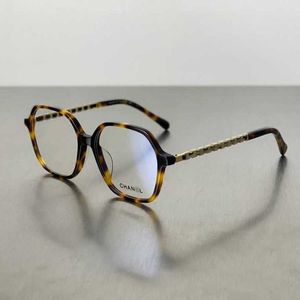 2024 Tasarımcı Moda Yeni Lüks Tasarımcı Güneş Gözlükleri Aile gözlük Kadın İnce ve Mavi Miyopi ile eşleşebilir CH3423 Hawksbill Light Lüks Yuvarlak Çerçeve