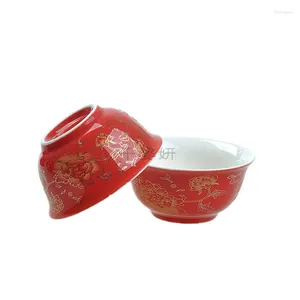 Cups Saucers 10pcs/lot Wedding Cup Porcelain Tea Under Glaze Ceramic Of Chinese Kungfu Serving Small For Green