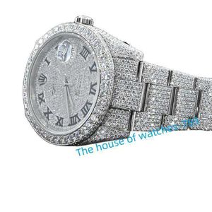 2023 LATT Discovrival VVS Moissanite 30 Carat Diamond Studded Busins ​​Watch Automatyczny hip hop unisex w cenie BT
