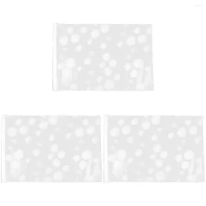 Window Stickers 3 Sheets Flower Decorations Film Glass Door Decal Privacy Use Protection Sticker 200X45CM Frosted Pvc Adhesive Covering