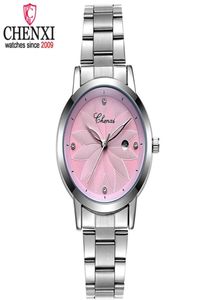 Chenxi New Fashion Calendar Dial Women Quartz Watches Ladies Steel WatchBand Wristwatches women039sファッションカジュアル愛好家gif9050678