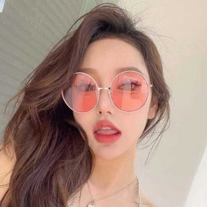 High quality fashionable New luxury designer Family G's new Tiktok net red same oval candy ins wind sunglasses women's versatile glasses 6001