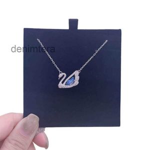 Designer de colar de Swarovskis Moda de luxo Mulheres originais colares pendentes de qualidade com flexibilidade de cristal e cadeia de colarinho Swan de alto grau de alta qualidade