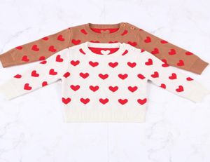 INS girls love heart knitted pullover children long sleeve casual pullover Spring new Valentine039s Day mother and daughter swe5418284