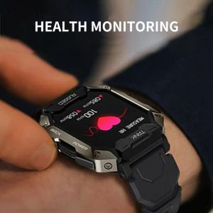 時計Kospet Tank M1 Pro Smart Wristwatch Health Monitoring 5atm IP69K防水ファッションスポーツBT屋外のスマートウォッチを呼び出す