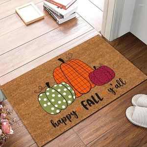 Mattor Halloween/Chiristmas Door Mat Floor Outdoor Indoor Gnome Pumpkin Doormat Entré Hall Välkommen sovrum Kök