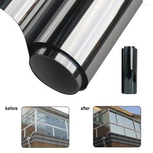 Window Stickers Silver Waterproof Decorative Films Office Door Home Bedroom Bathroom One Way Mirror Insulation Glass