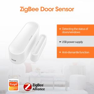 Detektor Tuya App Alarm Detector USB Powered ZigBee Fenstertor -Tor -Sensor -Sicherheitsschutz -Tür -Detektoren 2.4 GHz drahtlos für Innenräume