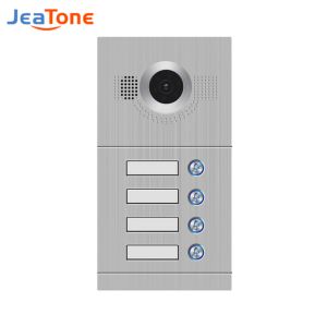 Intercom Jeatone Video Doorphone SIP Doorbell with PoE Night Vision AHD 720P 100° Wild View Angle Sensor Aluminuim Alloy Call panel
