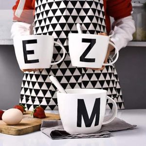 Tazze ceramica facile da pulire il caffè regalo regalo idee lettere decorazioni resistenti ad alta temperatura elegante